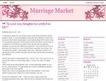 Tablet Screenshot of marriagemarket.simblybored.com